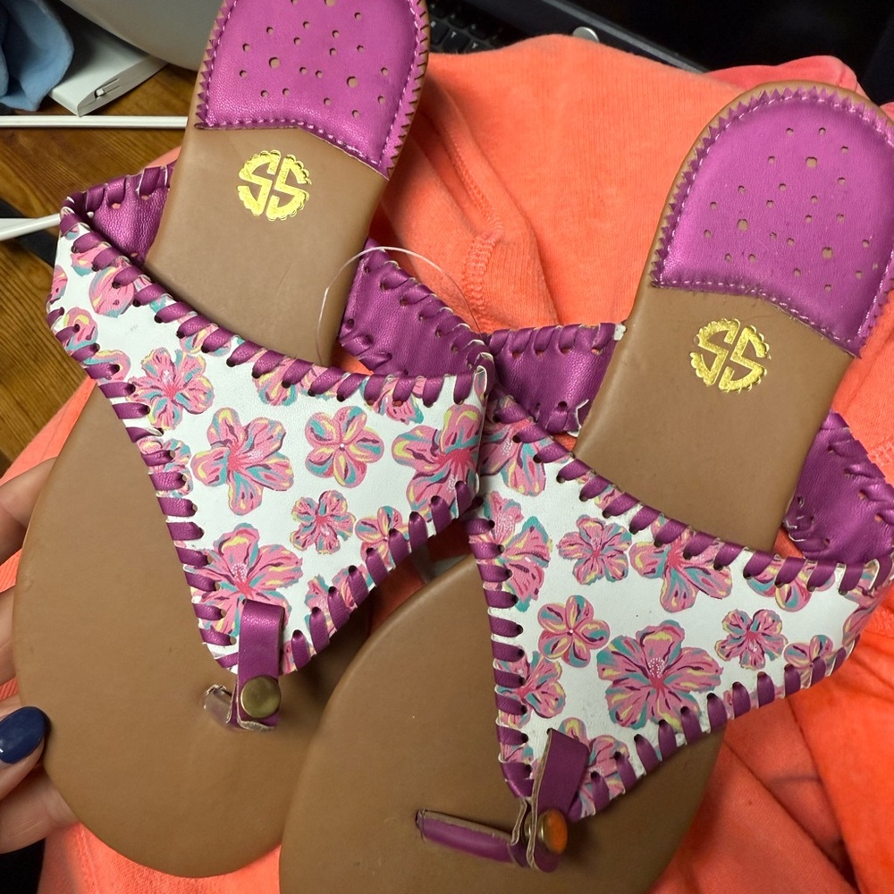 Simply southern sandals never worn still have plastic tag on them